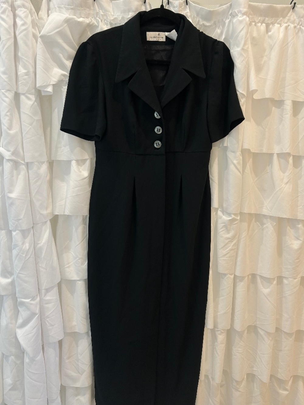 Vintage Liz Claiborne Black Midi Dress